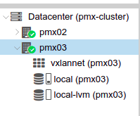 Creating a cluster on Proxmox VE
